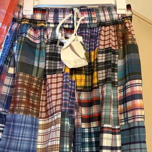 Colorful Plaid Patchwork Shorts